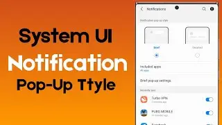 System UI Notification pop-up style Android 11