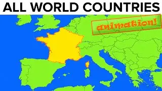 All World Countries · Map + Flag + Capital City + Pronunciation