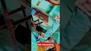 cute baby painting hobby| baby girl painting #cutebaby#painting#hobby#babygirl#shorts#viral#trending