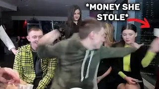 Woman CAUGHT Stealing Money From Russian Man And INSTANTLY Regrets It