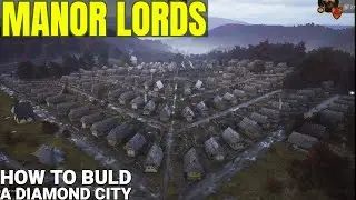 Manor Lords - 400 Pop Diamond City - 2022 Demo Gameplay