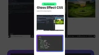 Glass effect card css #coding source link in description