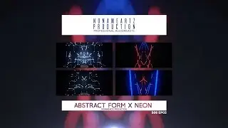 Audio React Template for After Effects | NoNameArtz (Abstract Form X Neon)