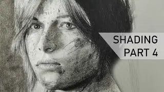 Lara Croft : Tomb Raider | Real Time Drawing : Shading | Part 4