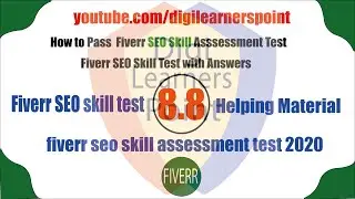 Fiverr SEO Skill Assessment Test 2020 with Answers|Fiverr SEO Skill Test