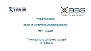 Board of Behavioral Sciences Meeting - May 17, 2024 - 1 of 2