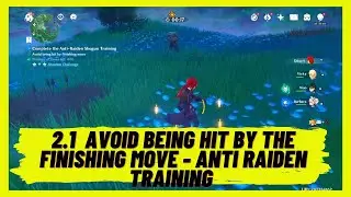 Genshin Impact 2.1 Avoid being hit by the Finishing Move - Complete the Anti Raiden Shogun Training