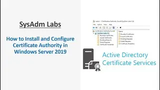 How to Install and Configure Certificate Authority in Windows Server 2019