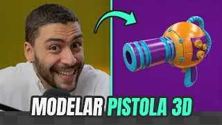 Modelar uma PISTOLA 3D com Zbrush | Tutorial Zbrush