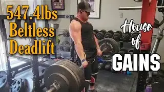 547.4lbs Beltless Deadlift