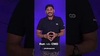 RUN vs CMD in Dockerfile  #devosptrainingintelugu #devopsintelugu #shorts