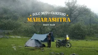 Solo Camping in heavy rain | Maharashtra monsoon camping | Ep-02 #monsoon