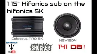 Hifonics ELITE 15”subwoofer on Colossus PRO 5k review and test hew15D4