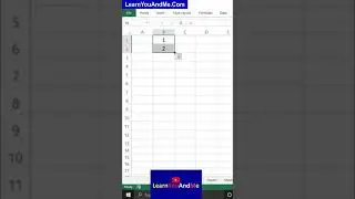 Drag and fill not working in Excel | how to drag numbering in Excel | Excel fill handle #excelshorts