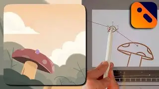 How to animate a bird and a spring | 2D animation on iPad using Callipeg