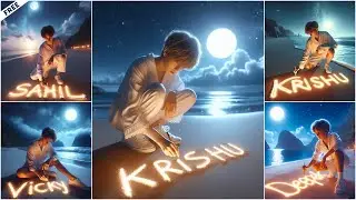 Create Viral Beautiful Beach Boy Name Images | Bing ai viral editing | Bing image creator tutorial