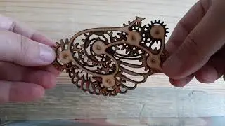 Стимпанк (steampunk) кулоны из дерева с вращающимися шестеренками. Хит 2021