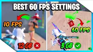 BEST 60 FPS NO LAG SETTINGS FOR BGMI & PUBG MOBILE️‍🔥 | PUBGM LAG FIX TIPS & TRICKS GUIDE/TUTORIAL