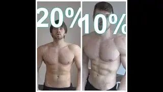 Fat loss BODY TRANSFORMATION 20% vs 10% bodyfat