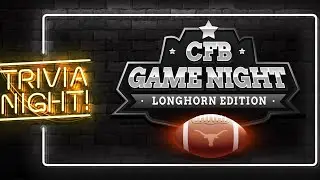 College Football Game Night! | Texas Longhorns Sports Trivia | College Football | SEC | History