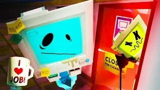 WHAT DID TEMP BOT DO!?!! HACKING JOB SIM!! (Job Simulator VR HTC Vive)