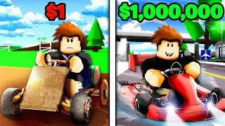 $1 to $1,000,000 GO KART In Brookhaven RP!