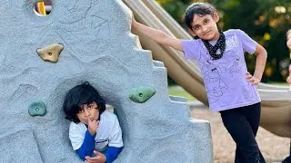 HIDE & SEEK 🙈 | Marwah & Abdul Rahman in the Playground 🛝