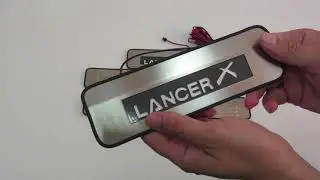 Накладки на пороги светящиеся Mitsubishi Lancer 10