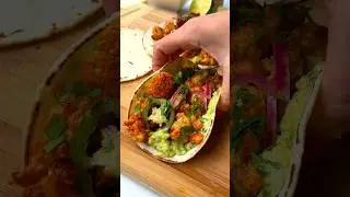 🥵 spicy cauliflower tacos #shorts #recipe