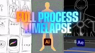 Animation for Social Media. Full Process Timelapse