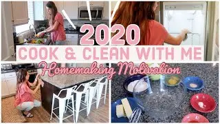 💫 NEW! COOK WITH ME & CLEAN WITH ME 2020 | Cleaning Motivation & 2 Amazing Recipes 💕