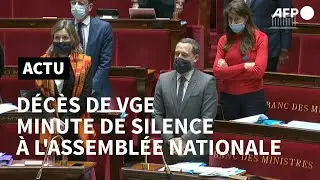 Décès de VGE: minute de silence à l'Assemblée nationale | AFP Images