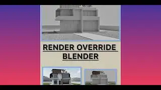 Render override material blender ,exclude object #blender3dmodeling #blendercourse #blendertraining