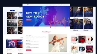 Responsive Music Website Design Using HTML - CSS - JAVASCRIPT