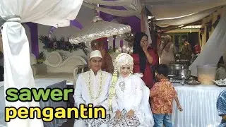 prosesi -sawer-pengantin adat Sunda -pernikahan Rengga & hikmah- bahagia nya kedua pasangan ini.