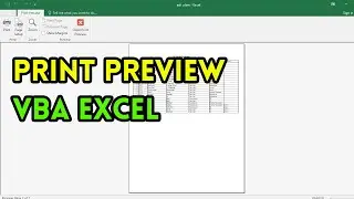 PrintPreview VBA Excel