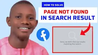 How to Solve Facebook Page not Showing in Search Results Easily