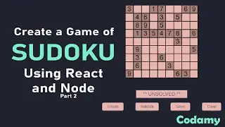 Sudoku with React, Node and Express (Part 2)