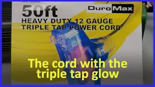 DuroMax Heavy Duty 12 Gauge Triple Tap Power Cord 