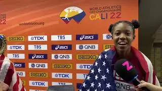 Michaela Rose 400 metres hurdles bronze medalist 🥉 🇺🇸 | World Athletics U20 Cali 22 🇨🇴