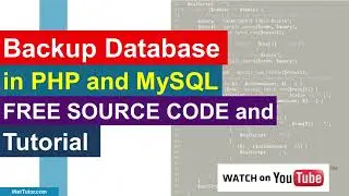 How to Backup Database in PHP and MySQL Free Source code and Tutorial