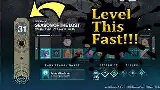 Fastest way to level up the Season Pass and artifact Season 15 Season of the Lost Destiny 2