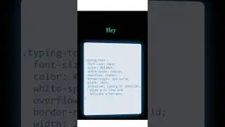Typewriter Effect in 10 Seconds: Easy CSS Animation!  