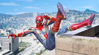 IRON SPIDERMAN Epic Ragdoll Moments in GTA 5 - 30 Minutes Ragdolls #18