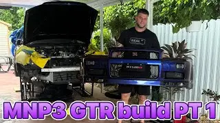 Nissan R34 GTR Midnight Purple 3 Vspec Build Pt1 (Bumper,Side skirts and Valve covers removal)