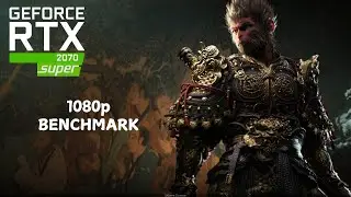 Black Myth Wukong Benchmark RTX 2070 Super 1080p, DLSS ON, Ray Tracing ON, High