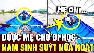 Khoe đi học sáng nào cũng 'LƯỚT TRÊN MẶT NƯỚC', nam sinh khiến ai cũng 'MỞ MANG TẦM MẮT' |Tin 3 Phút