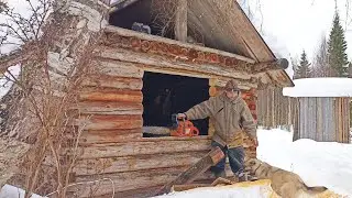 УСПЕЛ ДО ТЕМНОТЫ В ИЗБУШКЕ ПОСТАВИТЬ ОКНО / ТЕПЕРЬ ДРУГОЕ ДЕЛО / ГОТОВИМСЯ К НОЧЛЕГУ. ЧАСТЬ ВТОРАЯ.