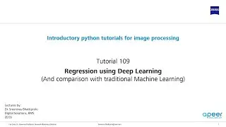 Tutorial 109 - Regression using deep learning