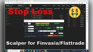 Stop loss and Target tool | How to use stop loss and target tool | Scalper for Finvasia/Flattrade.